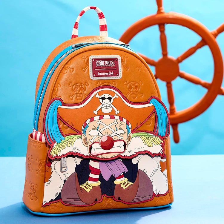 #Loungefly Mini Backpack One Piece Buggy Cosplay