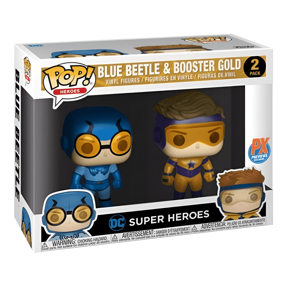 Funko POP! #2 Pack Blue Beetle & Booster Gold