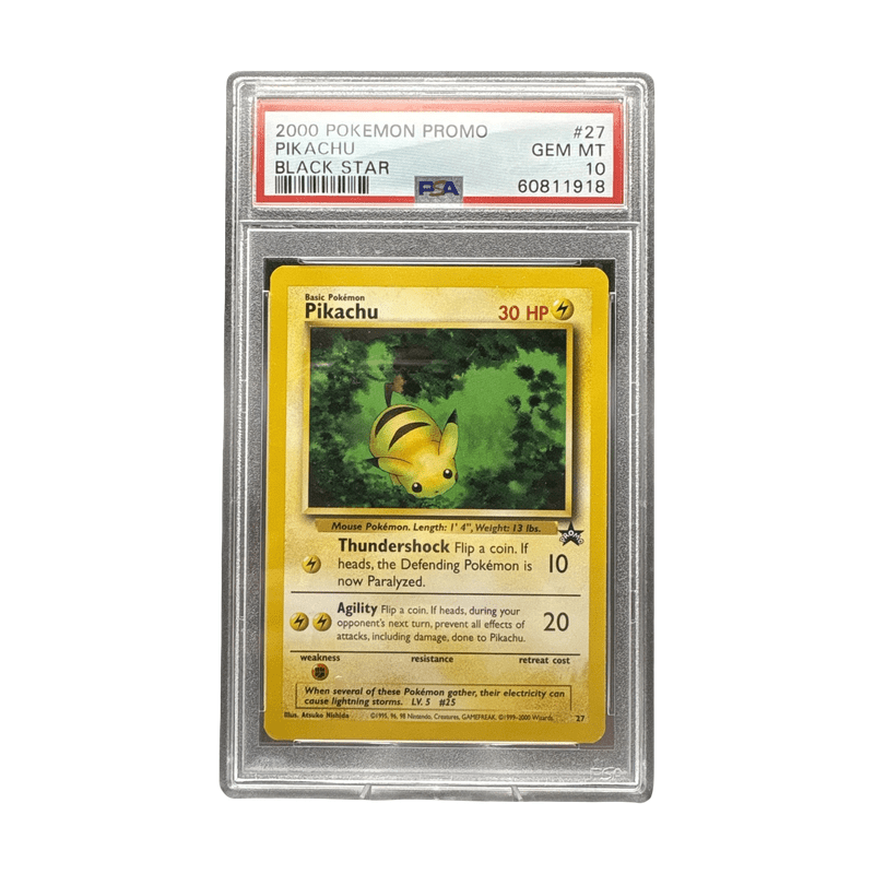 27 Pikachu WOTC Black Star Promo - PSA 10 - EPIKKO Anime & Manga