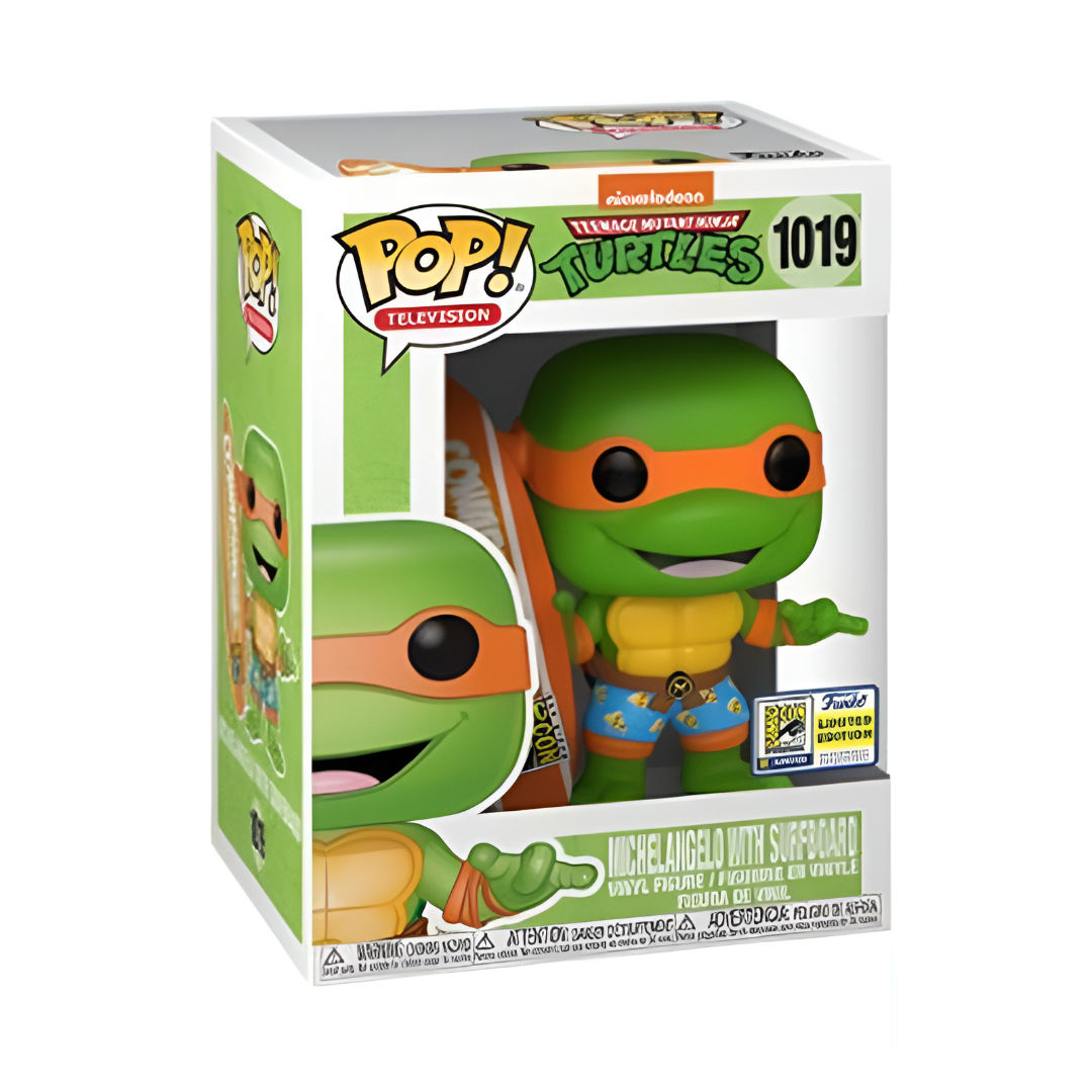 #1019 Michelangelo with Surfboard