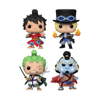 Funko POP! #4 Pack Luffy / Sabo / Roronoa / Jinbe