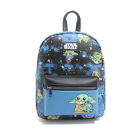 Loungefly Mini Backpack Grogu with Mandalorian