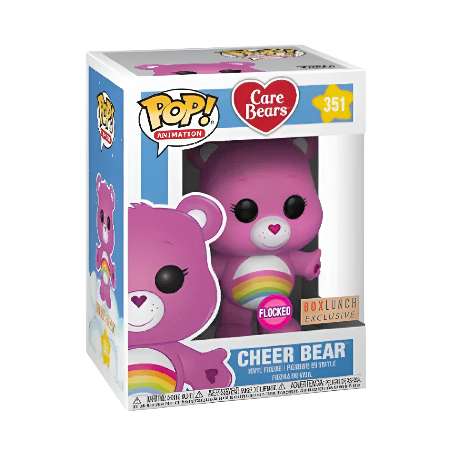 #351 Cheer Bear (flocked)