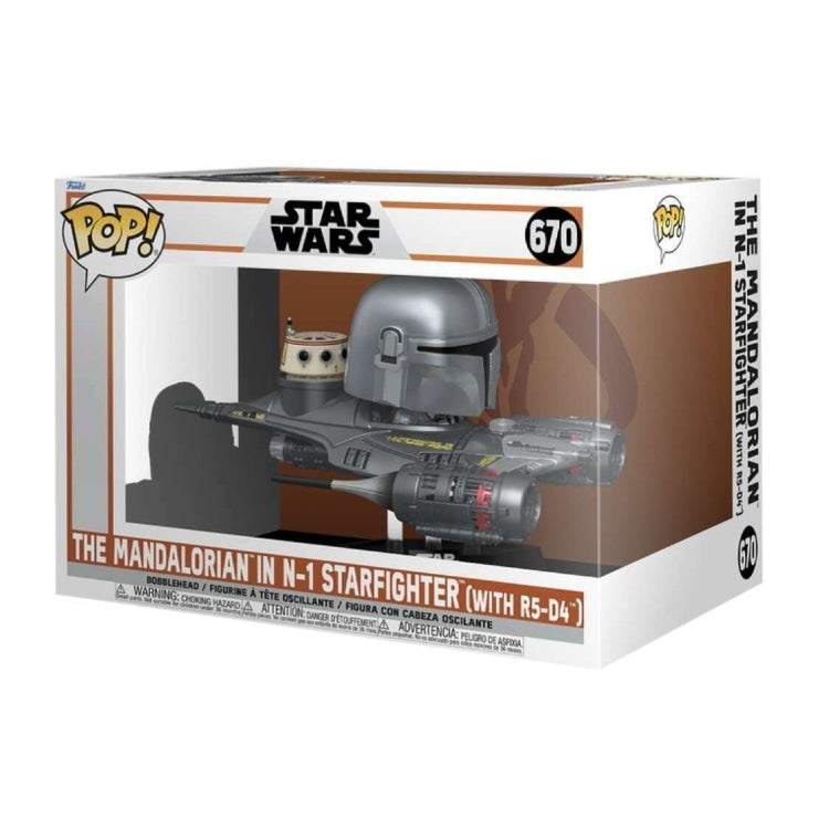 #670 The Mandalorian in N-1 Starfighter (with R5-D4)