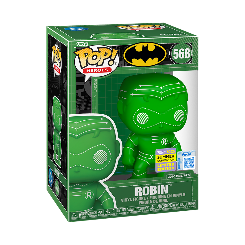 #568 Robin (Green Blueprint Deco) with Protector