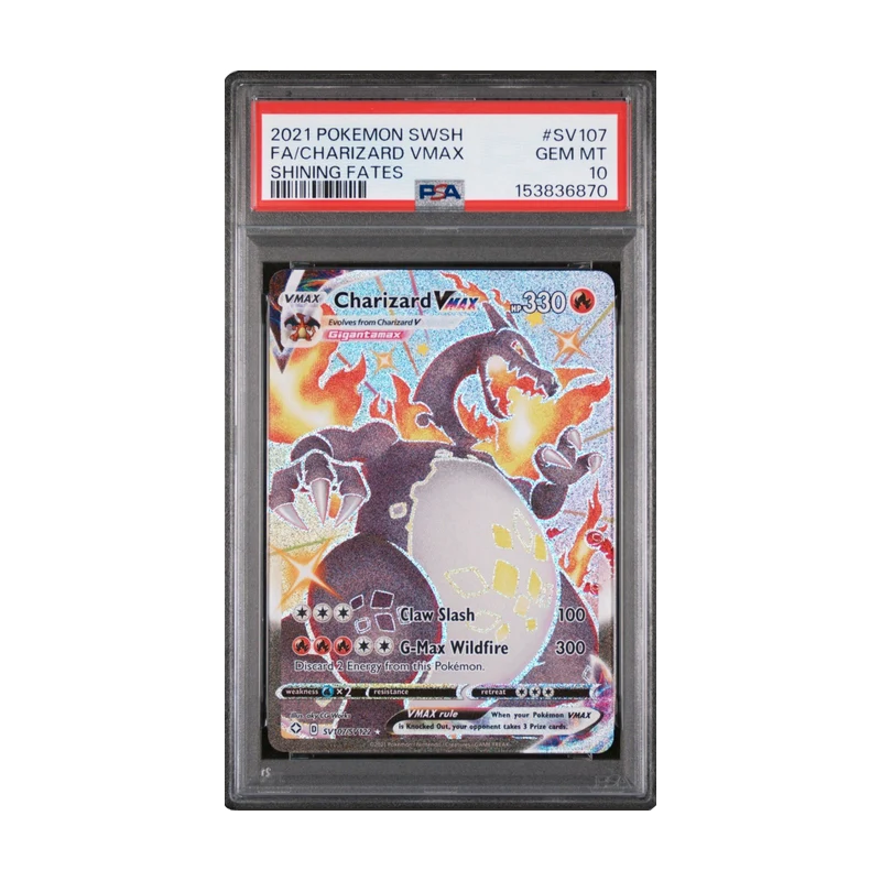 PSA 10 Charizard VMAX Shining Fates Full Art SV107/SV122