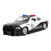 Fast & Furious 2006 Dodge Charger Police Car Escala 1:24 Die-Cast - EPIKKO Películas y TV