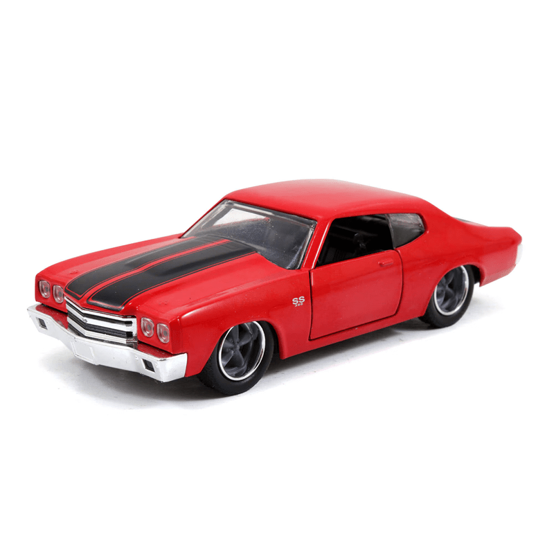 Fast & Furious Dom's Chevy Chevelle SS Glossy Red Escala 1:24 Die-Cast