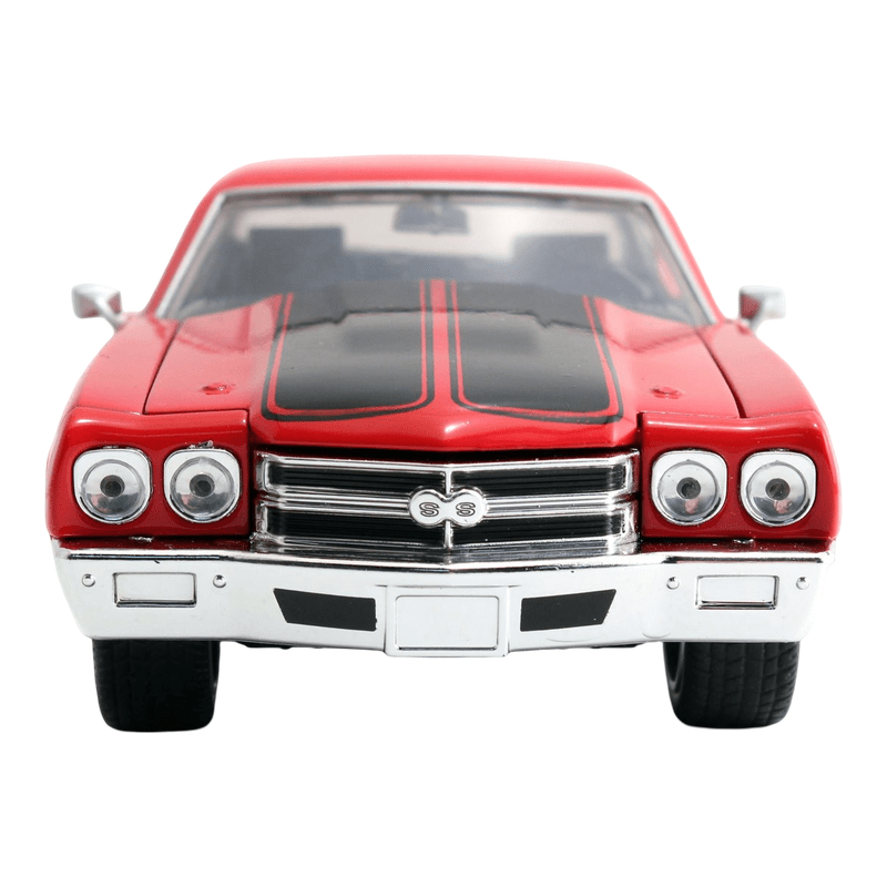 Fast & Furious Dom's Chevy Chevelle SS Glossy Red Escala 1:24 Die-Cast - EPIKKO Películas y TV
