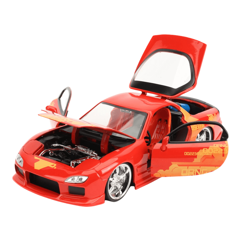 Fast & Furious Orange Julius's Mazda RX-7 Escala 1:24 Die-Cast - EPIKKO Películas y TV
