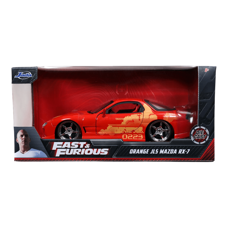 Fast & Furious Orange Julius's Mazda RX-7 Escala 1:24 Die-Cast - EPIKKO Películas y TV