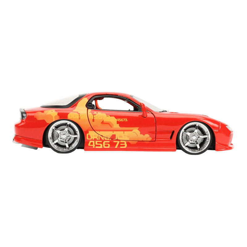 Fast & Furious Orange Julius's Mazda RX-7 Escala 1:24 Die-Cast - EPIKKO Películas y TV