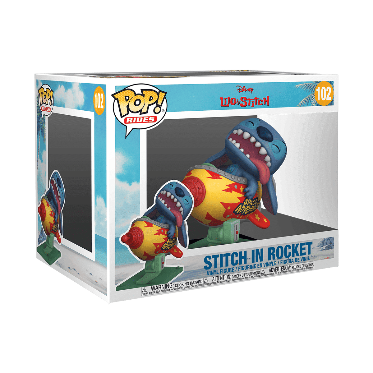 Funko POP! 102 Rides Stitch in Rocket - EPIKKO Animación y dibujos animados