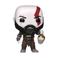 Funko POP! #1340 Kratos with Mimir’s Head (God of War Ragnarök) - EPIKKO Videojuegos