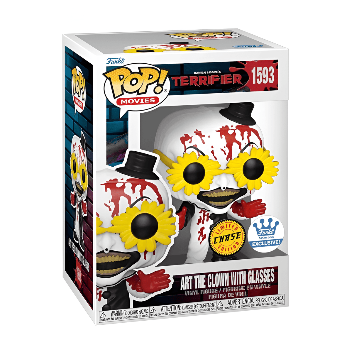 Funko POP! #1593 Art The Clown with Glasses (Chase) - EPIKKO Terror