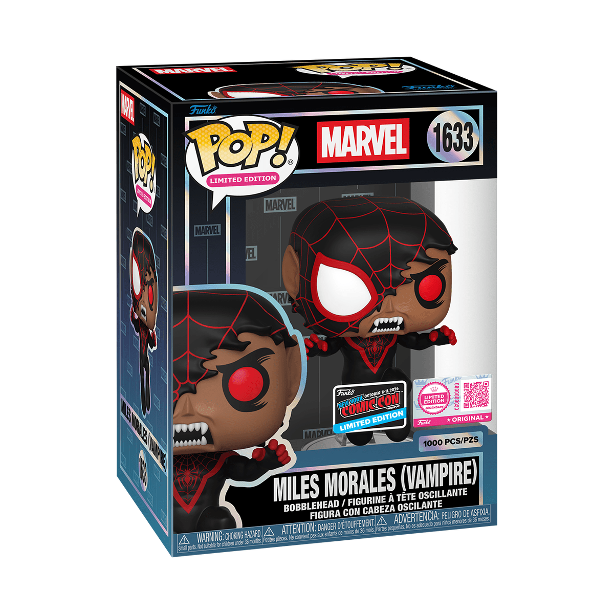 Funko POP! #1633 Miles Morales (Vampire) with Pop! Protector - EPIKKO Comics & Superheroes