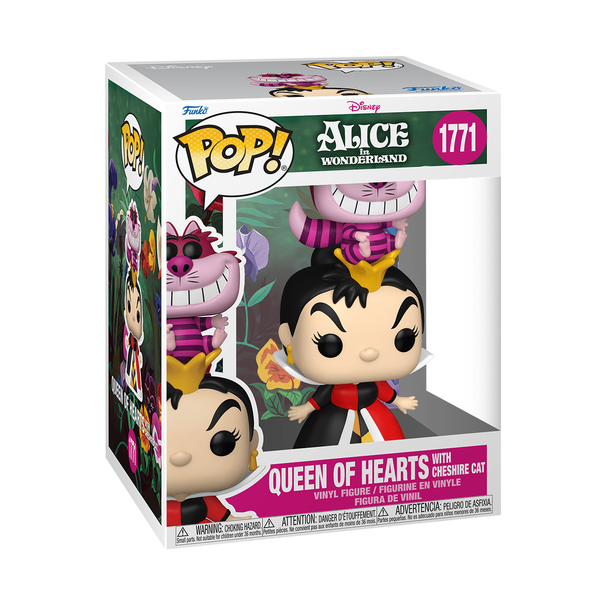 Funko POP! 1771 Queen of Hearts with Cheshire Cat - EPIKKO Animación y dibujos animados
