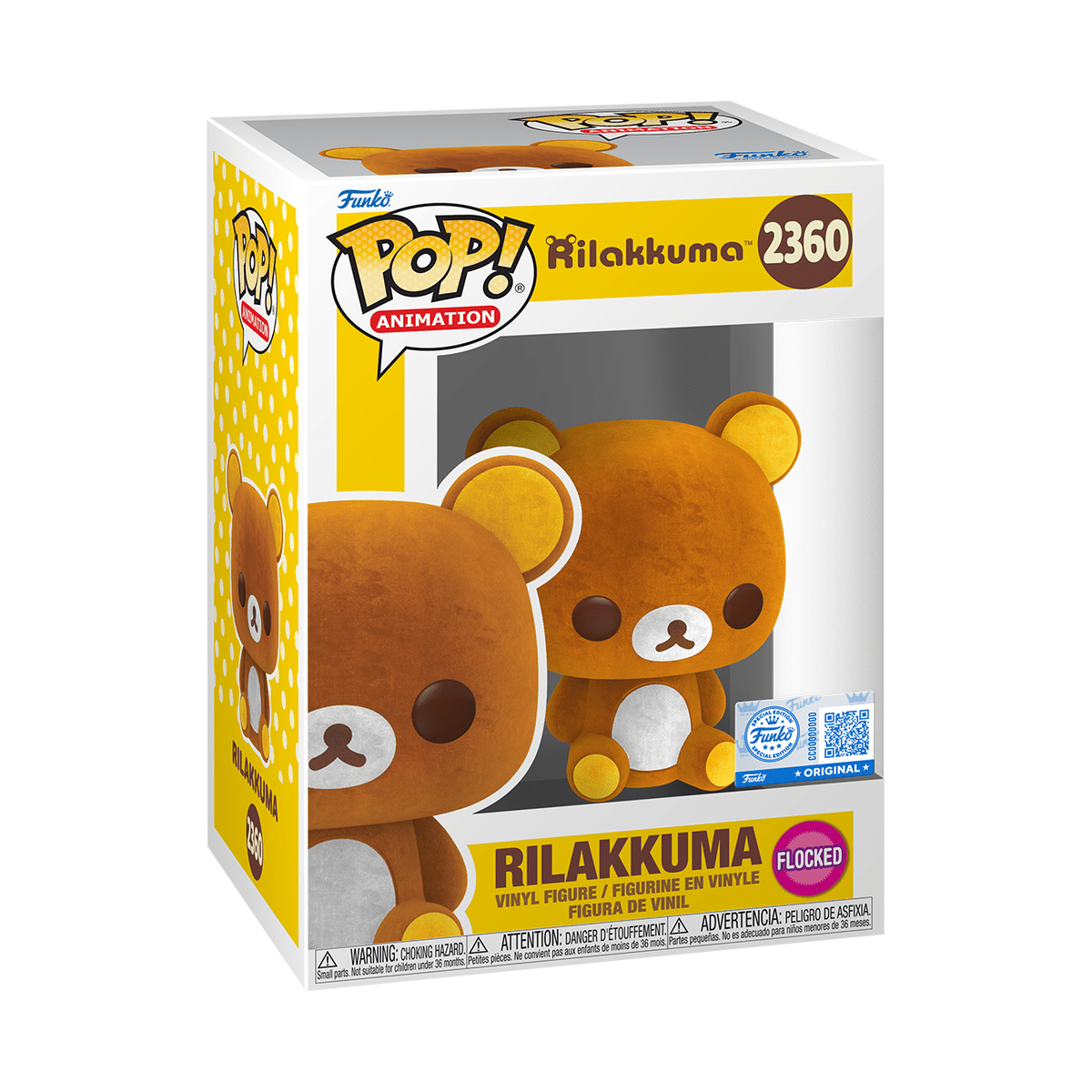 Funko POP! 2360 Rilakkuma (Flocked) - EPIKKO Animación y dibujos animados