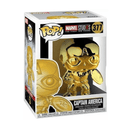 Funko POP! 377 Captain America (Chrome Gold) - EPIKKO Comics & Superheroes