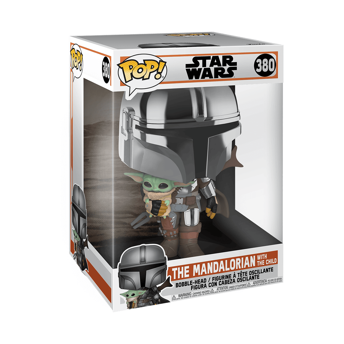 Funko POP! 381 Jumbo The Mandalorian with The Child - EPIKKO Ciencia Ficcion