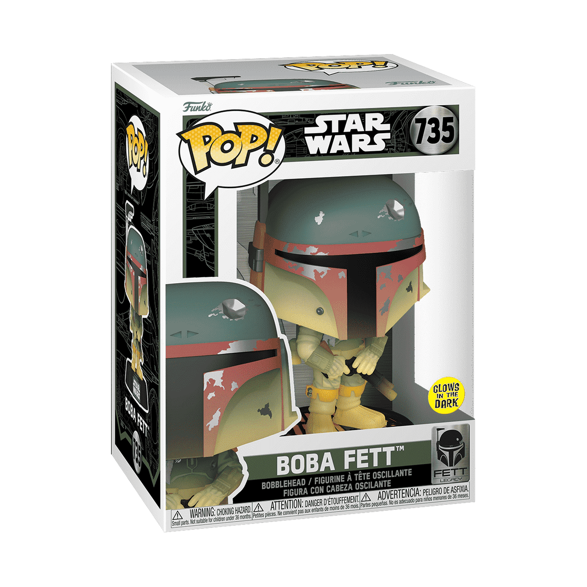 Funko POP! 735 Boba Fett with Rifle (Glow) - EPIKKO Ciencia Ficcion