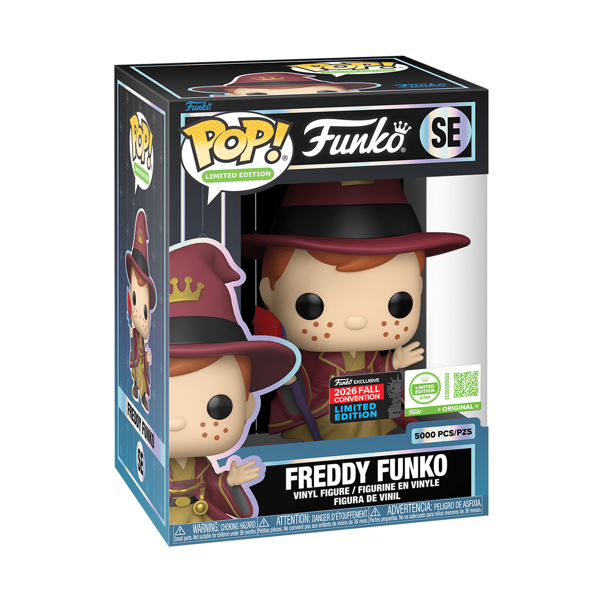 Funko POP! #94245 Freddy Funko (Wizard) with Pop! Protector - EPIKKO Otros