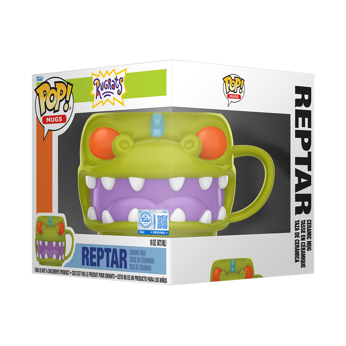 Funko POP! 94664 Reptar Ceramic Mug - EPIKKO Animación y dibujos animados