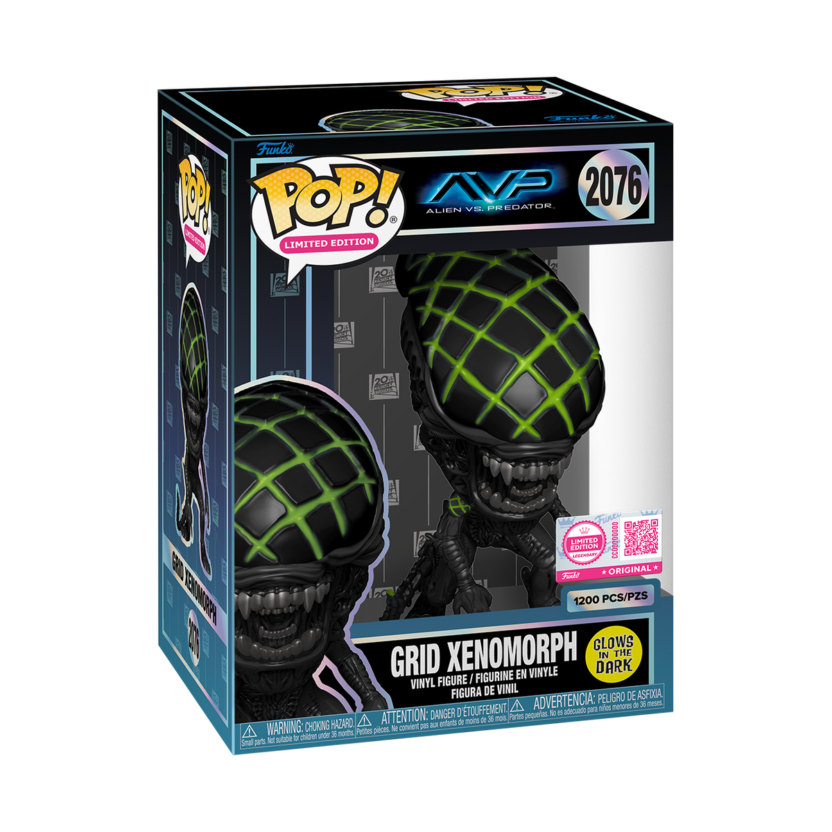 Funko POP! 2076 Grid Xenomorph (Glow) with Pop! Protector - EPIKKO Otros