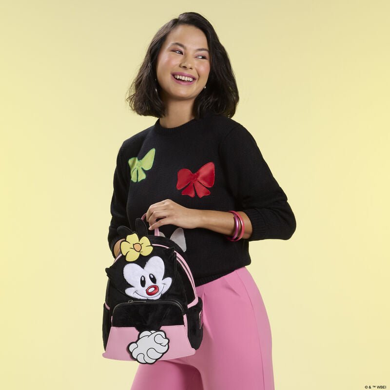 Loungefly Animaniacs Exclusive Dot Warner Cosplay Plush Mini Backpack - EPIKKO Accesorios