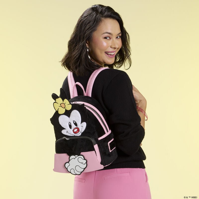 Loungefly Animaniacs Exclusive Dot Warner Cosplay Plush Mini Backpack - EPIKKO Accesorios