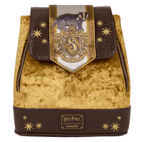 Loungefly Exclusive Harry Potter Hufflepuff Banner Velvet Mini Backpack - EPIKKO Accesorios
