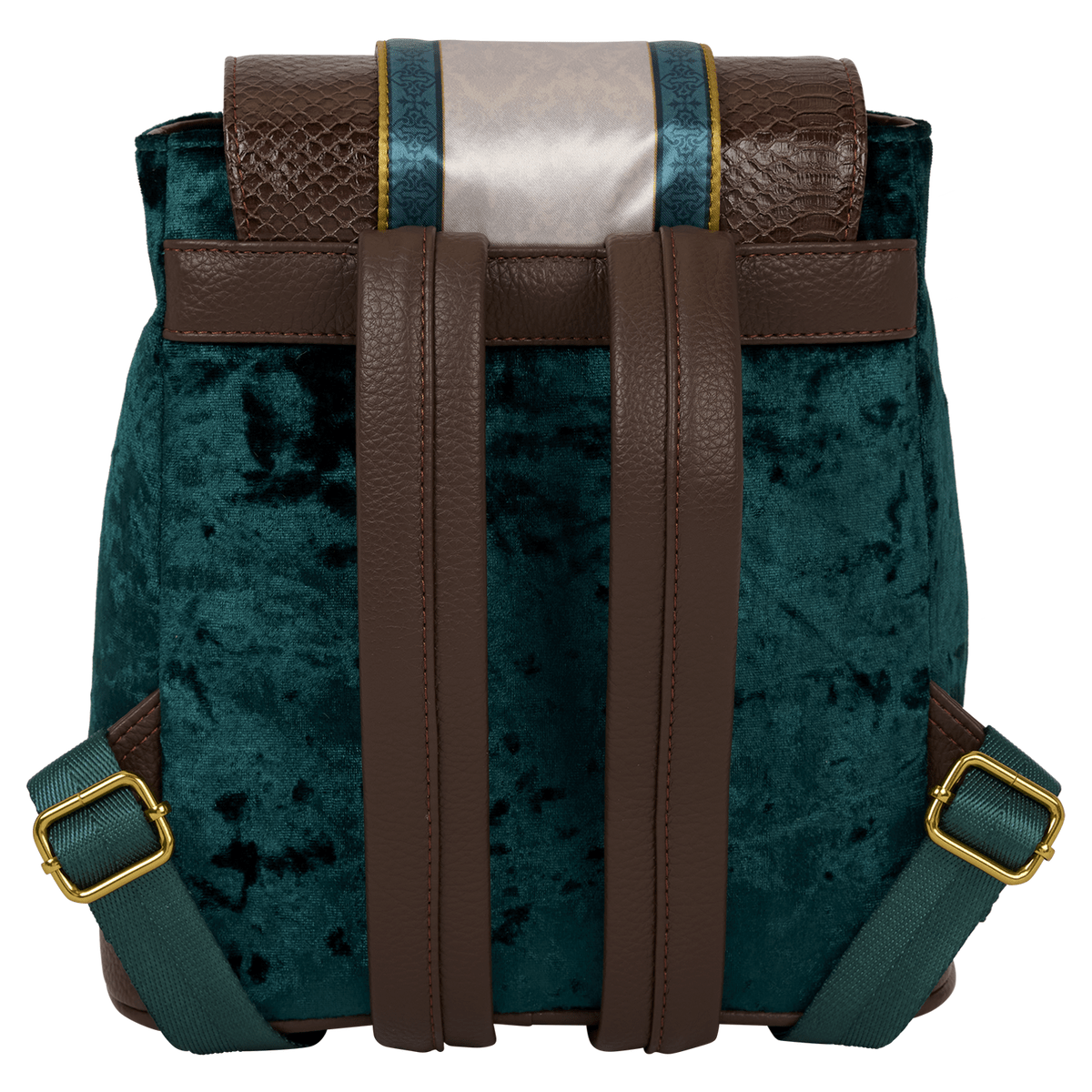 Loungefly Exclusive Harry Potter Slytherin Banner Velvet Mini Backpack - EPIKKO Accesorios