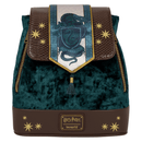 Loungefly Exclusive Harry Potter Slytherin Banner Velvet Mini Backpack - EPIKKO Accesorios