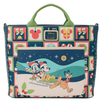 Loungefly Mickey & Friends Holiday Convertible Backpack & Tote Crossbody Bag - EPIKKO Accesorios