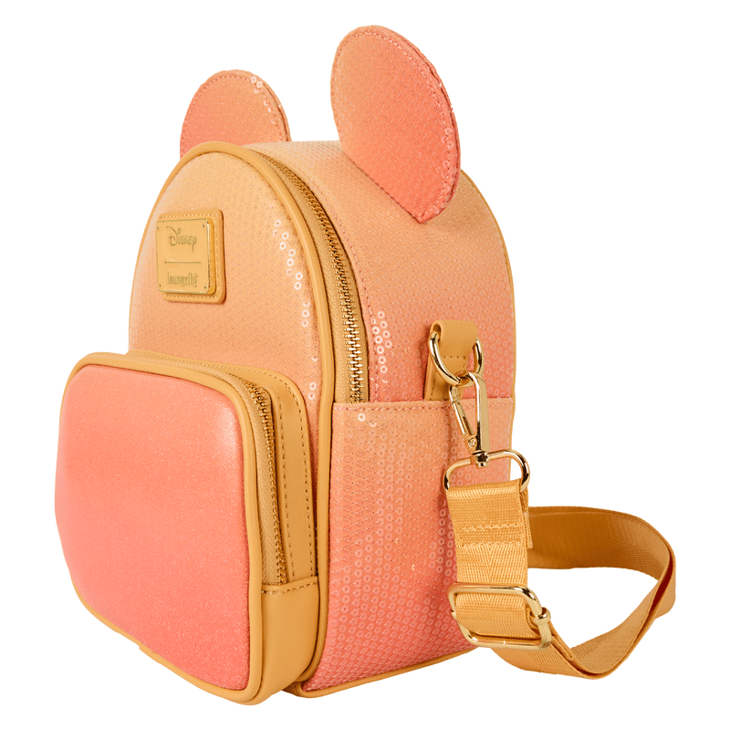 Loungefly Mickey Mouse Glitter Sequin Convertible Mini Backpack & Crossbody Bag - EPIKKO Accesorios