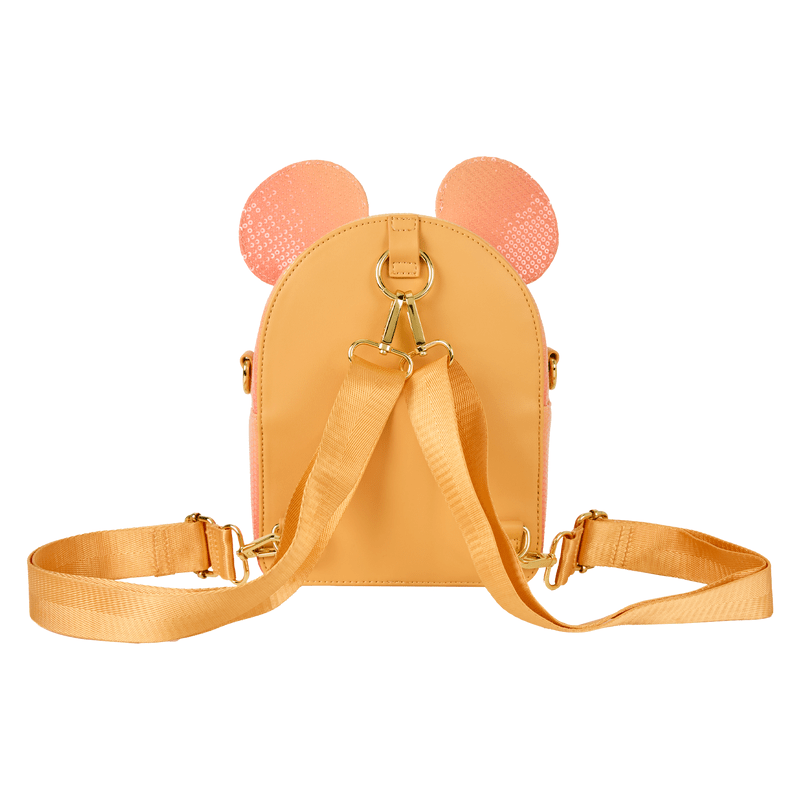 Loungefly Mickey Mouse Glitter Sequin Convertible Mini Backpack & Crossbody Bag - EPIKKO Accesorios