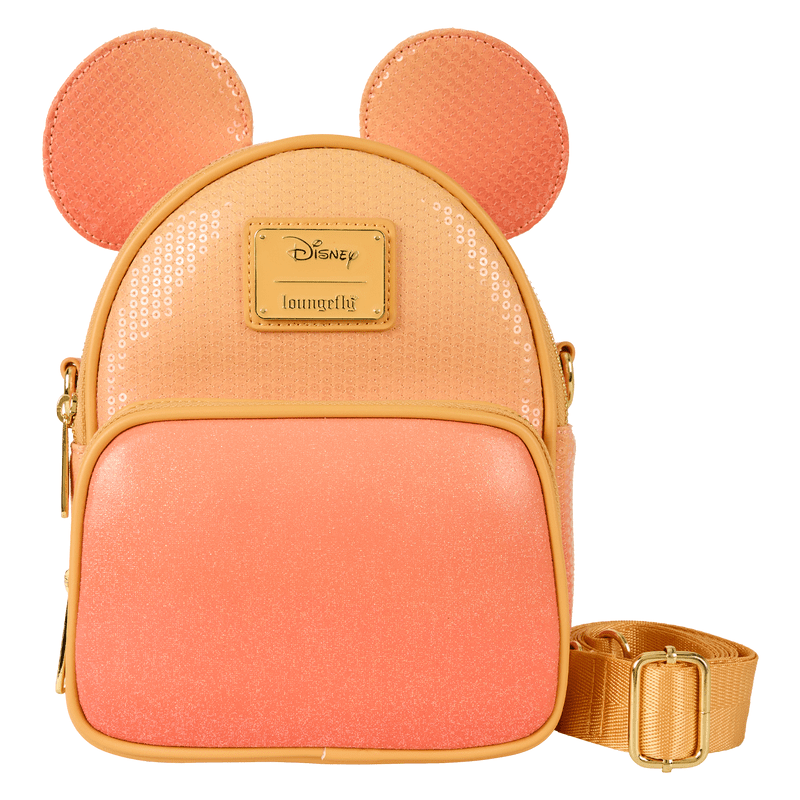 Loungefly Mickey Mouse Glitter Sequin Convertible Mini Backpack & Crossbody Bag - EPIKKO Accesorios