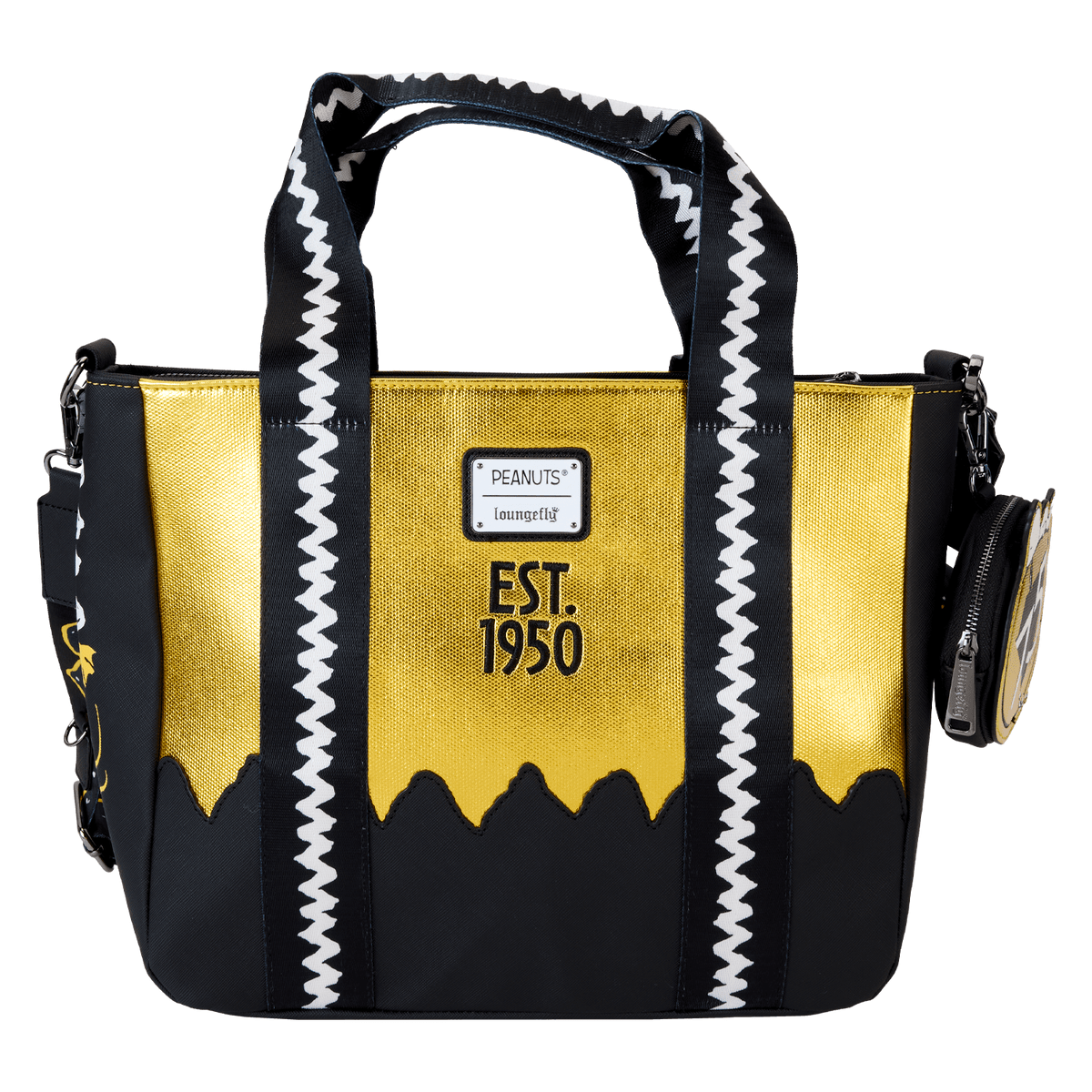 Loungefly Peanuts 75th Anniversary Snoopy & Gang Tote Crossbody Bag With Coin Bag - EPIKKO Accesorios