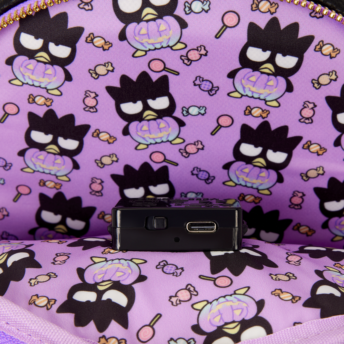 Loungefly Sanrio Badtz-Maru Pumpkin Light-Up Cosplay Mini Backpack - EPIKKO Accesorios