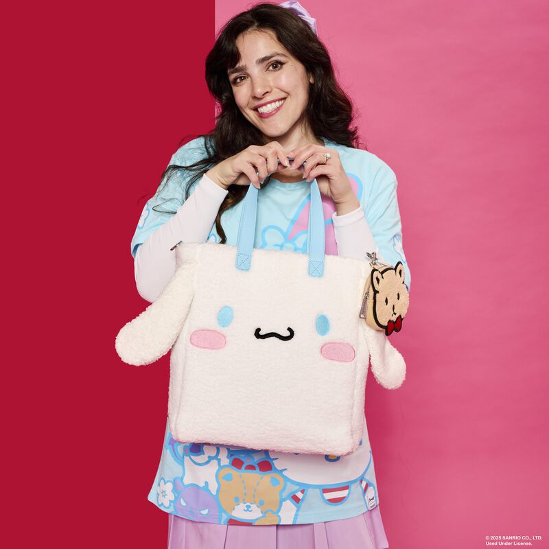 Loungefly Sanrio Cinnamoroll Cosplay Sherpa Tote Crossbody Bag with Coin Bag - EPIKKO Accesorios