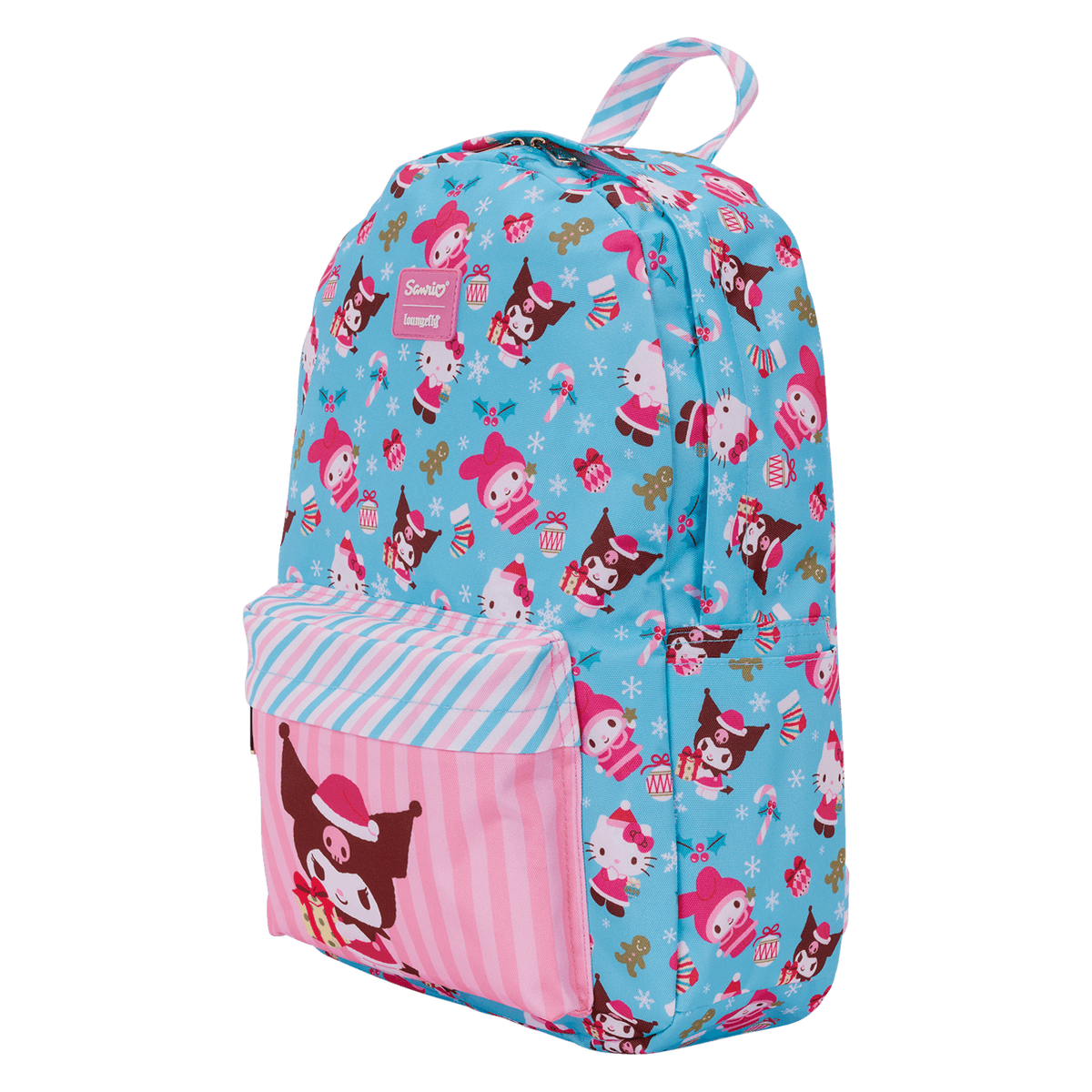 Loungefly Sanrio Kuromi Holiday All-Over Print Full-Size Backpack - EPIKKO Accesorios