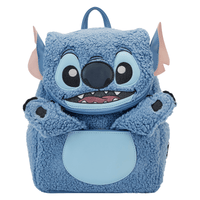 Loungefly Stitch Plush Sherpa Cosplay Mini Backpack - EPIKKO Accesorios