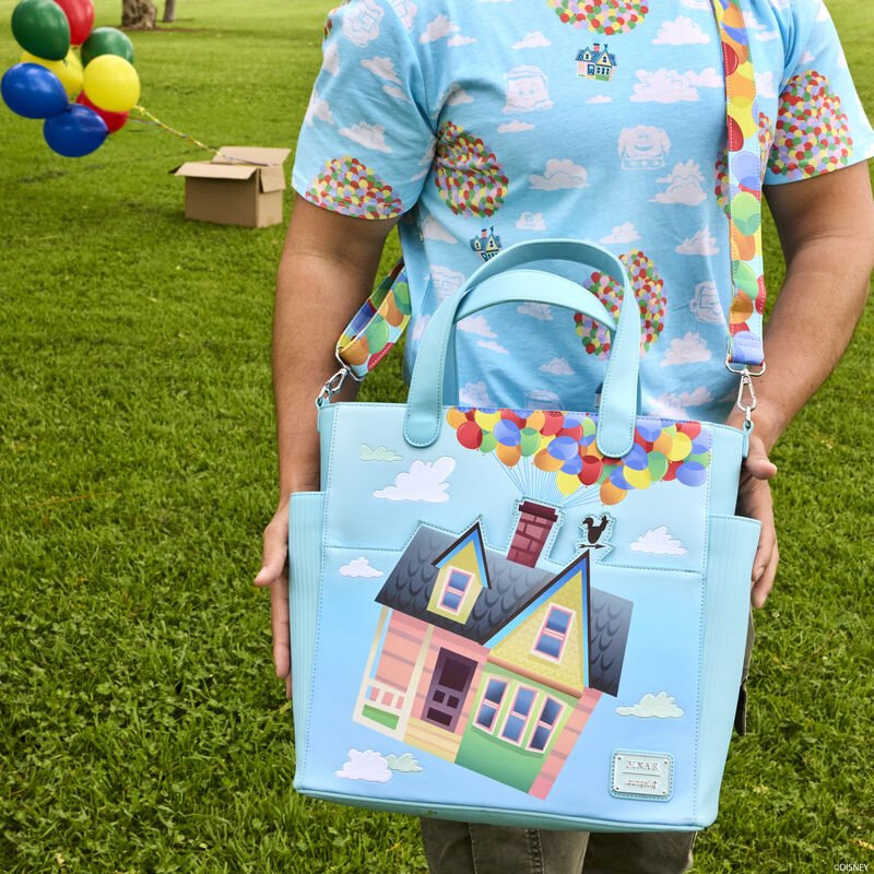 Loungefly Up Balloon House Convertible Backpack & Tote Crossbody Bag - EPIKKO Accesorios