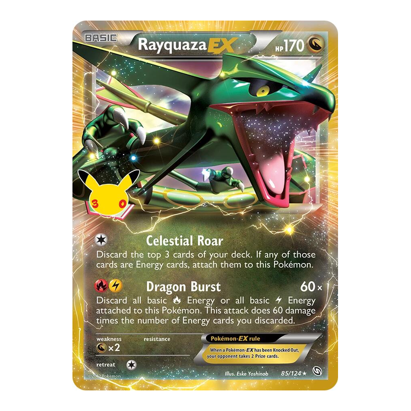 Rayquaza EX 85/124 - 30th Celebration Classic Collection - Pokémon TCG (Inglés)