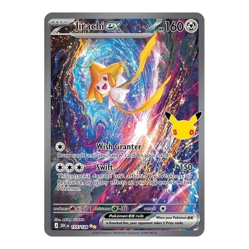 Jirachi ex 155/128 - 30th Celebration - Pokémon TCG (Inglés)