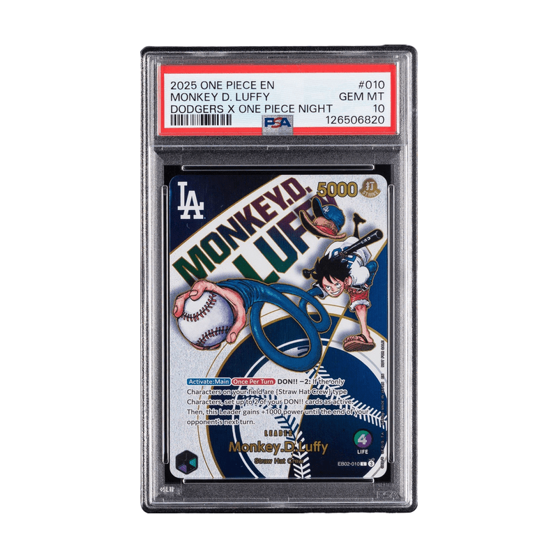 Monkey.D Luffy Dodgers Promo Card PSA 10 - EPIKKO Anime & Manga