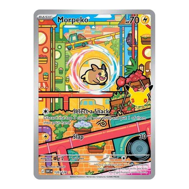 Morpeko 135/128 - 30th Celebration - Pokémon TCG (Inglés)