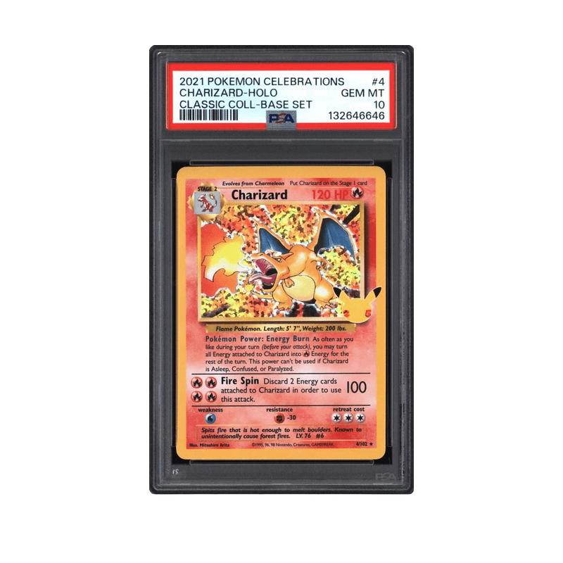 Pokemon 2021 Charizard 4 Holo Celebrations Classic Collection Gem Mint PSA 10