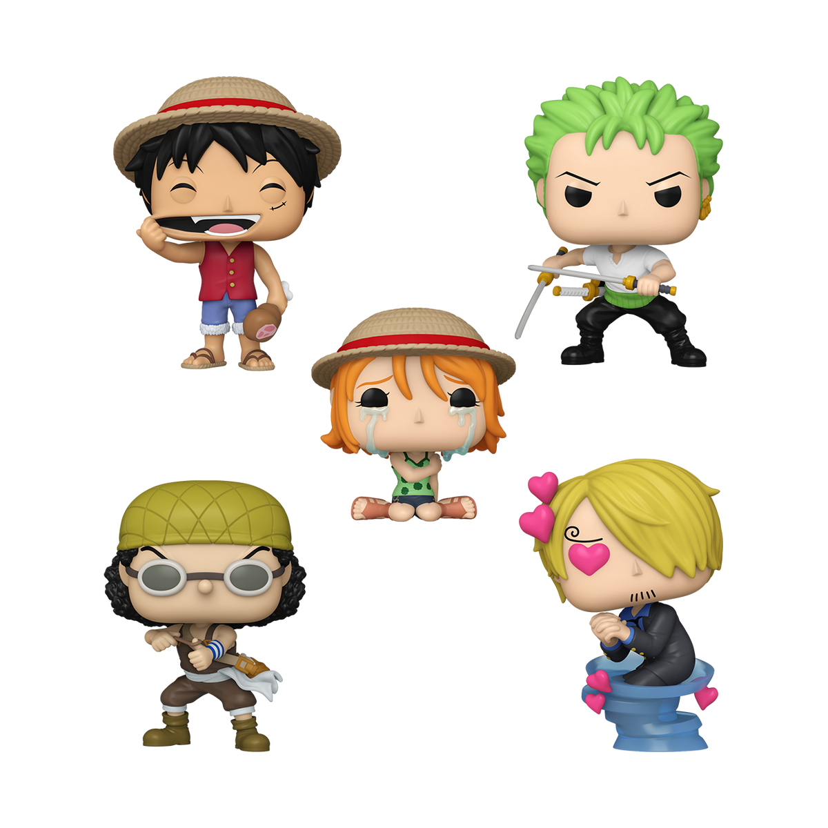 Funko POP! 94795 Straw Hat Pirates 5-Pack - EPIKKO Anime & Manga