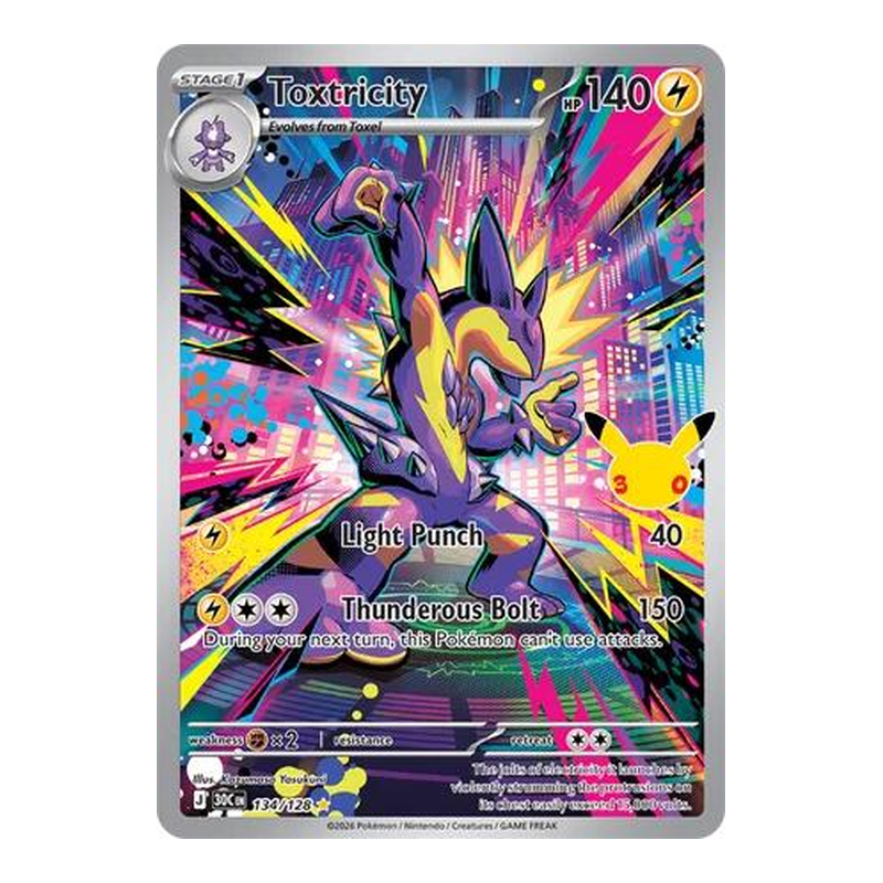 Toxtricity 134/128 - 30th Celebration - Pokémon TCG (Inglés) - EPIKKO Pokémon TCG